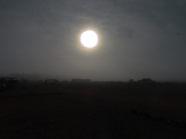 American refugee camp in the desert southwest