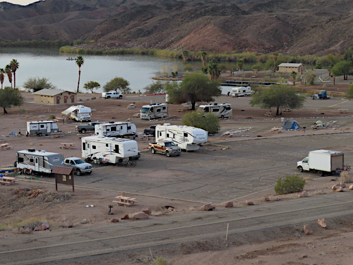Closed American campground