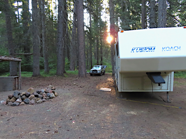 Forced off campsite Cascade Mountains