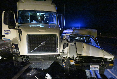 Thumbs/Penske Semi Truck Accident